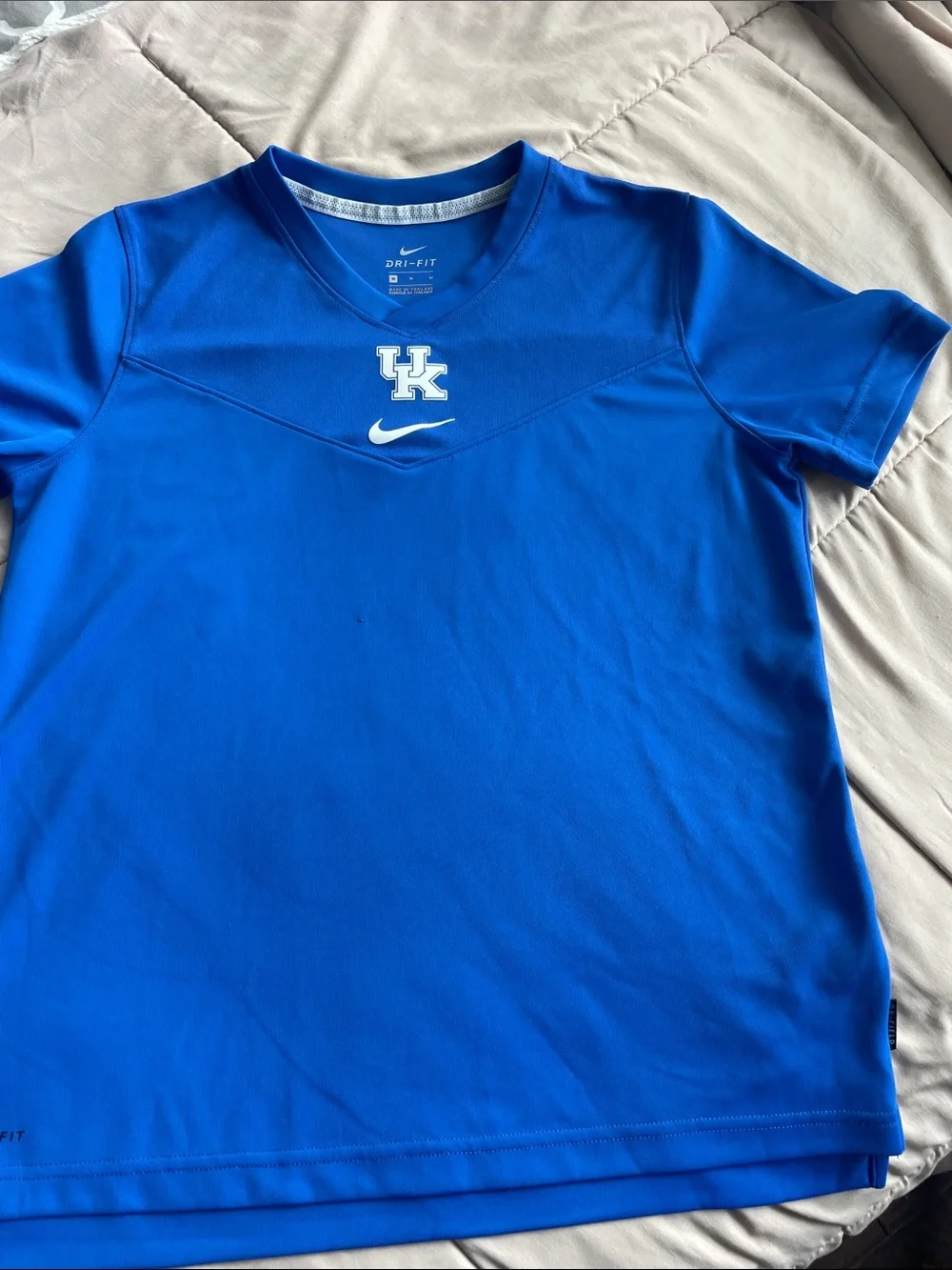 Nike Royal Blue UK Logo Short Sleeve Athletic Tee